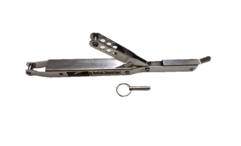 Stainless steel replacement over center buckle