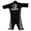 Back view of the Iron Short Sleeve Wetsuit, featuring a large white logo on the upper back and gray side panels.