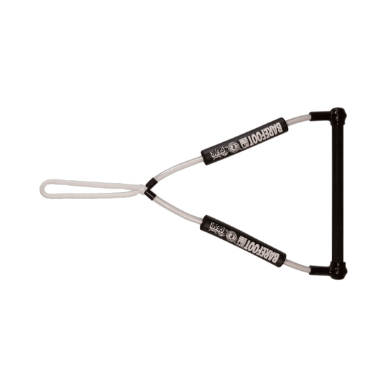 Black T-handle Easy Footer with white rope attachments and branded foam grips.