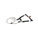 Angled view of the Front Toe Bare Trap Handle, featuring a black frame, padded grips, and a secure foot strap.